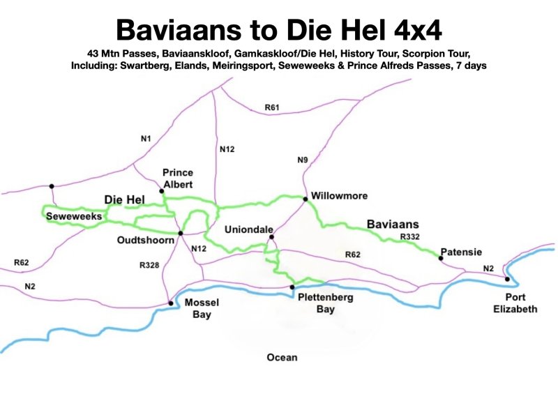 Baviaans To Die Hel 4x4 Map