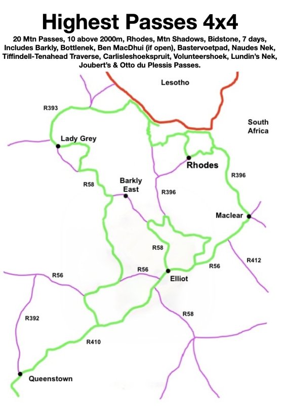 Highest Passes 4x4 Map