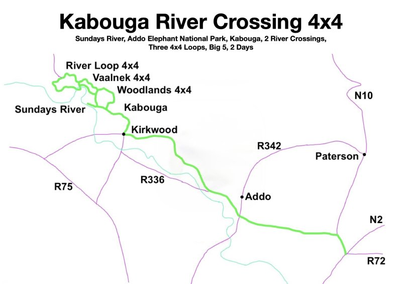 Kabouga River Crossing Map