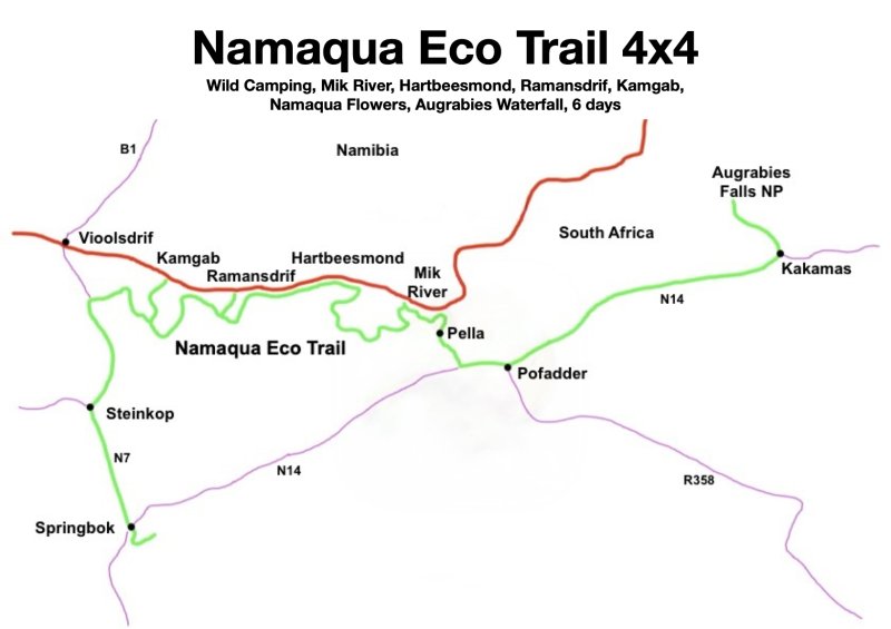 Namaqua Eco Trail 4x4 Map