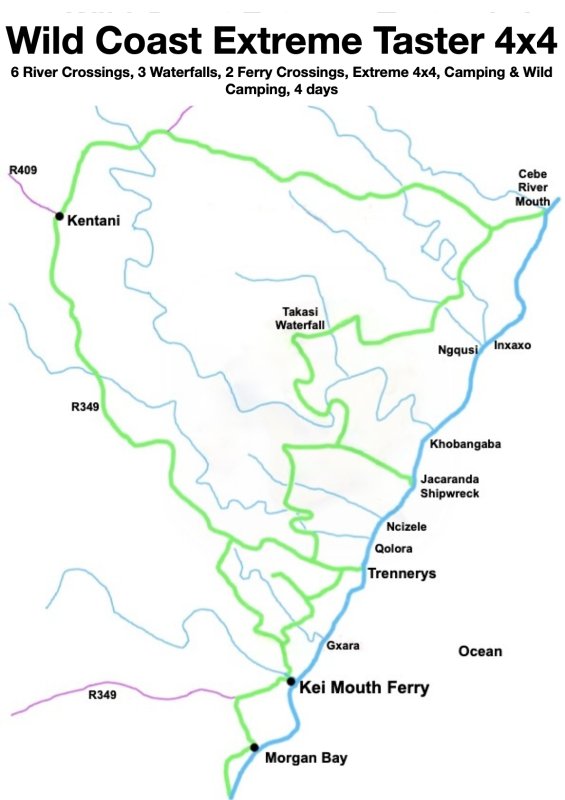 Wild Coast Extreme 4x4 Taster Map